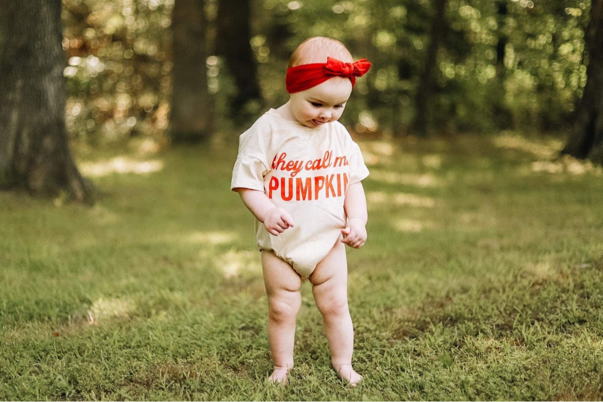 RTS (Multiple Sizes) They Call Me Pumpkin Romper