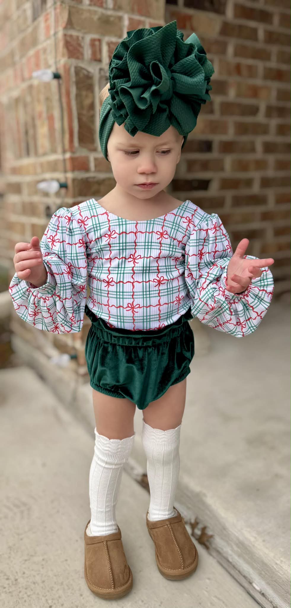 Christmas Bloomies (Optional Lace)