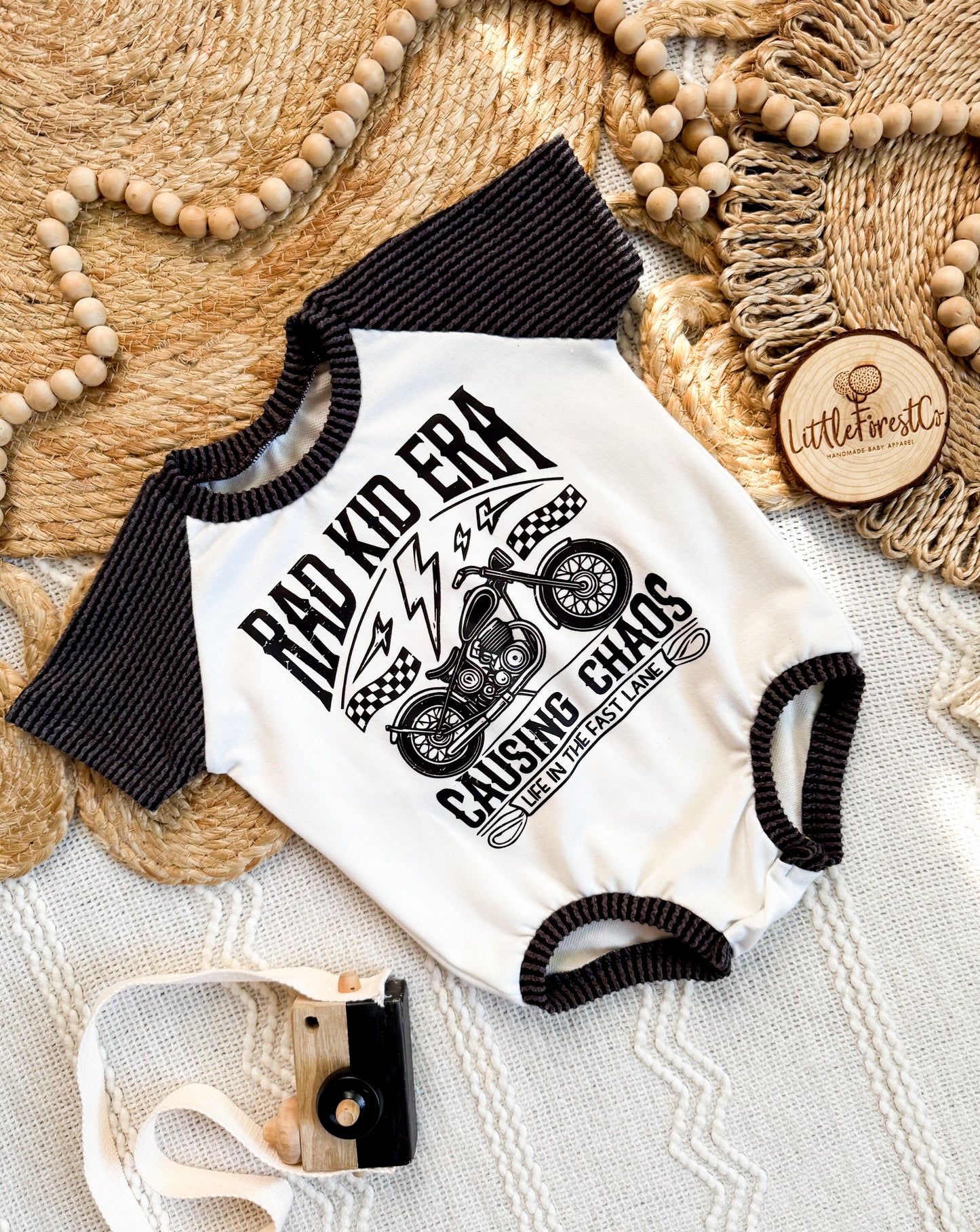Motorcycle Tee Bubble or Tee & Shorts Set