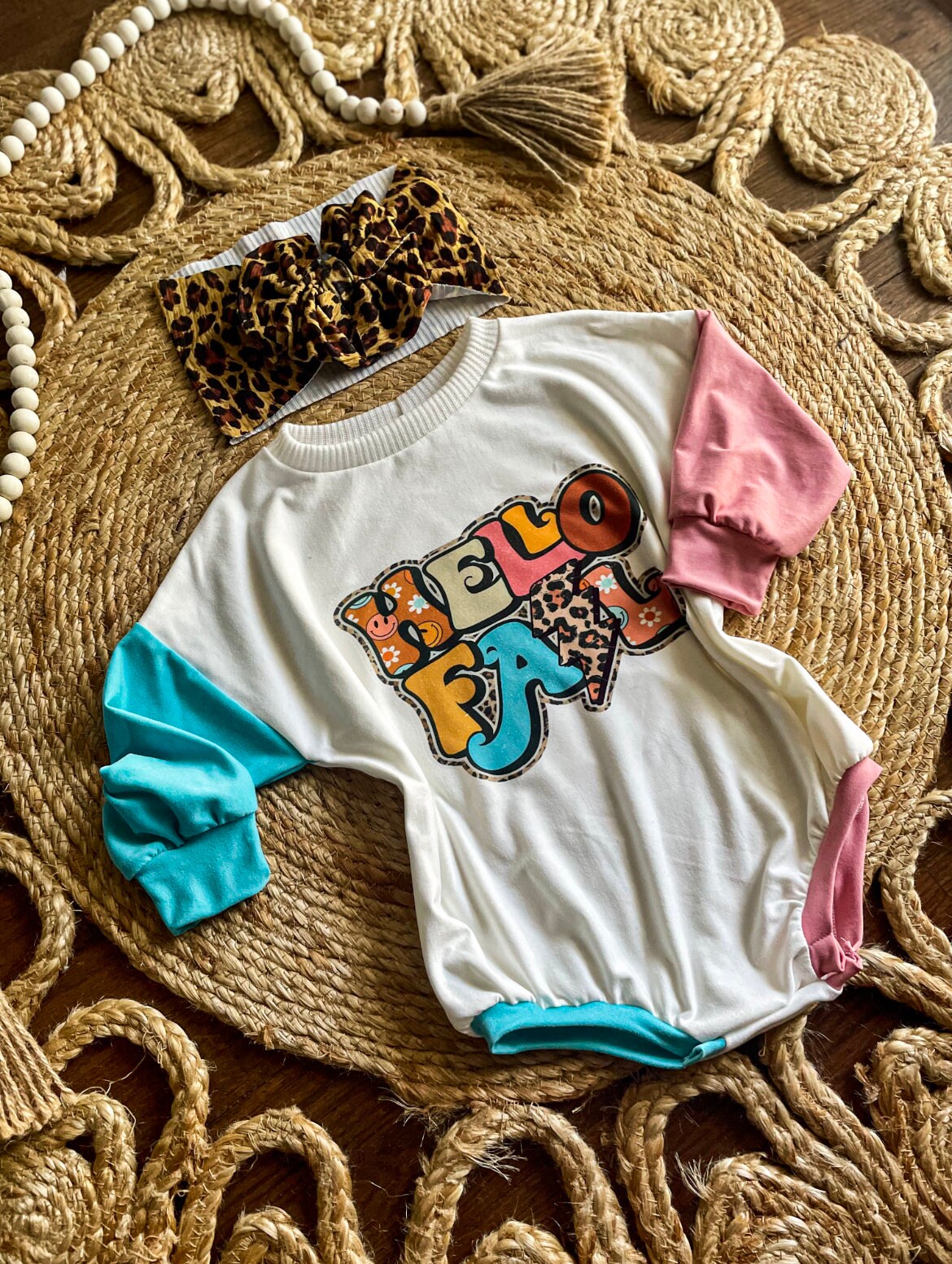 Hello Fall Color Block Sweater Romper | Sweater Romper | Fall Sweater Romper | Oversized Romper