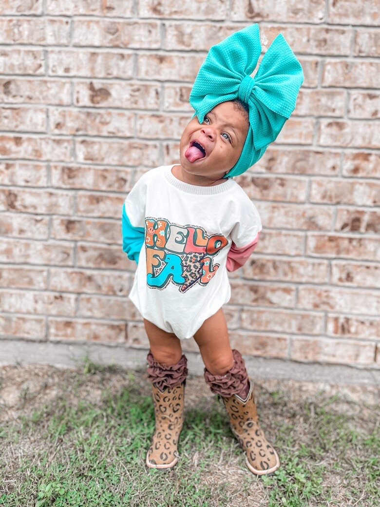Hello Fall Color Block Sweater Romper | Sweater Romper | Fall Sweater Romper | Oversized Romper