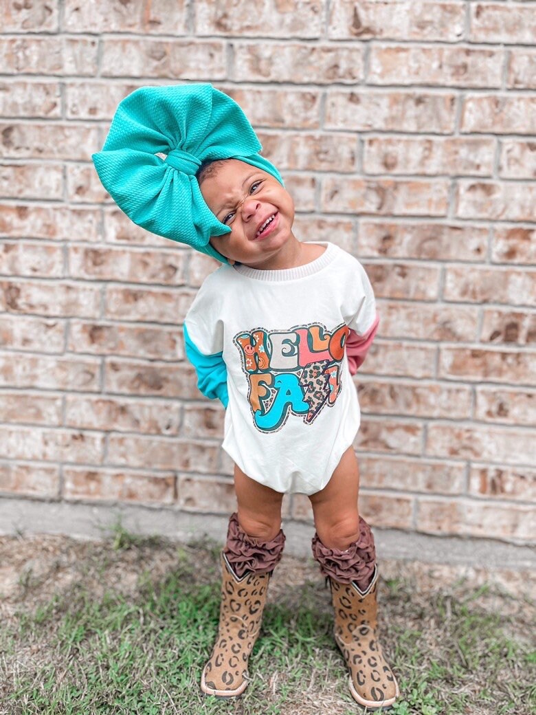 Hello Fall Color Block Sweater Romper | Sweater Romper | Fall Sweater Romper | Oversized Romper