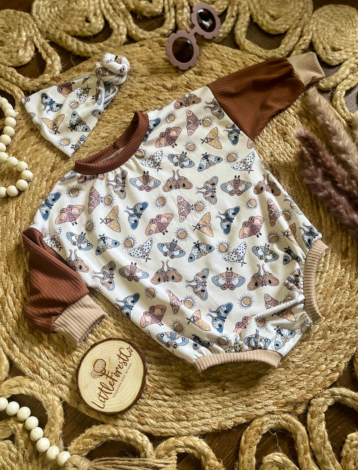 Moth Sweater Romper | Boho Romper | Bamboo Sweater Romper | Neutral Sweater Romper | Oversized Romper