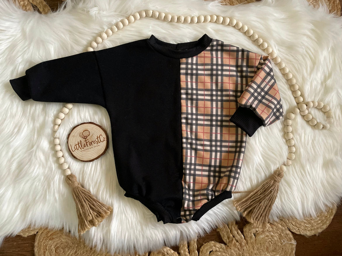 Unisex Sweater Romper | Oversized Romper | Boy Sweater Romper |
