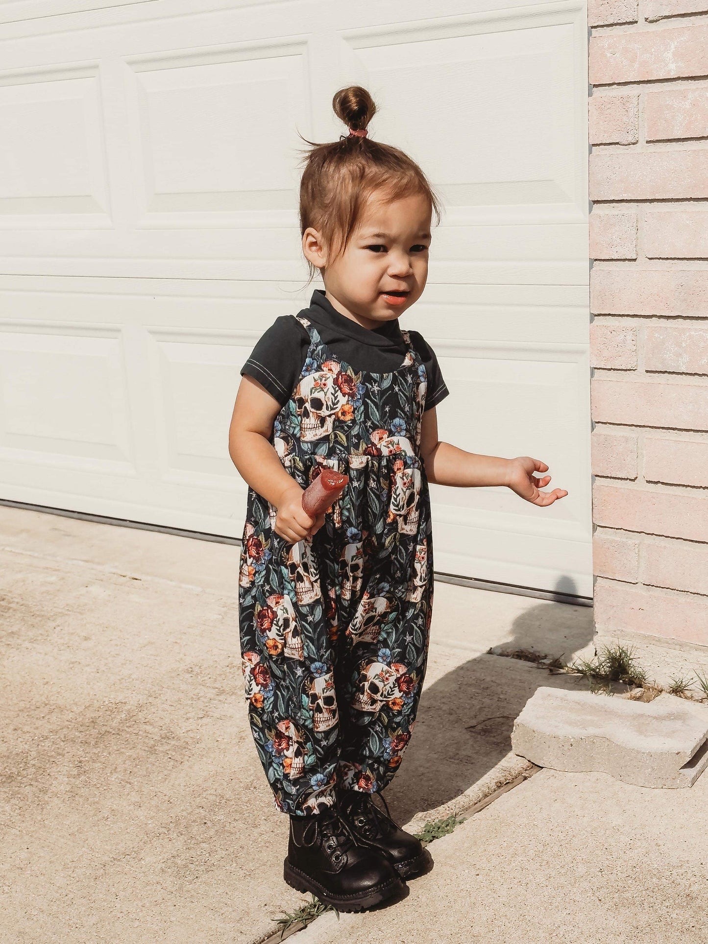 Embroidered Skull Dillon Jumpsuit
