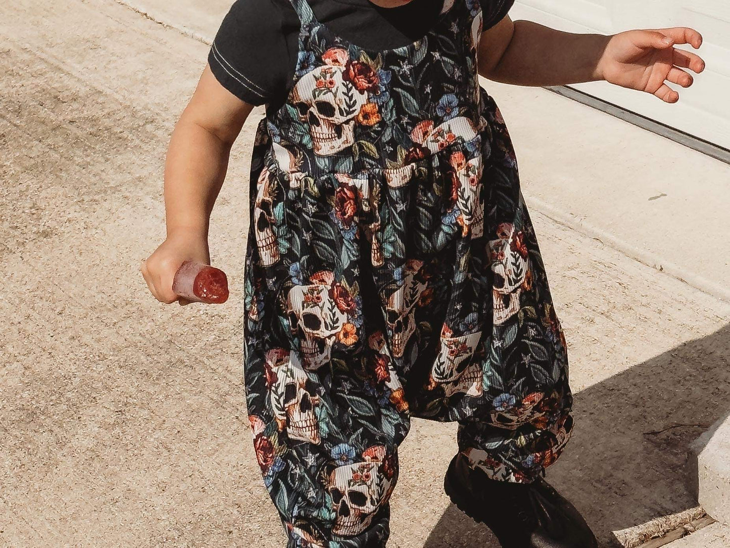 Embroidered Skull Dillon Jumpsuit