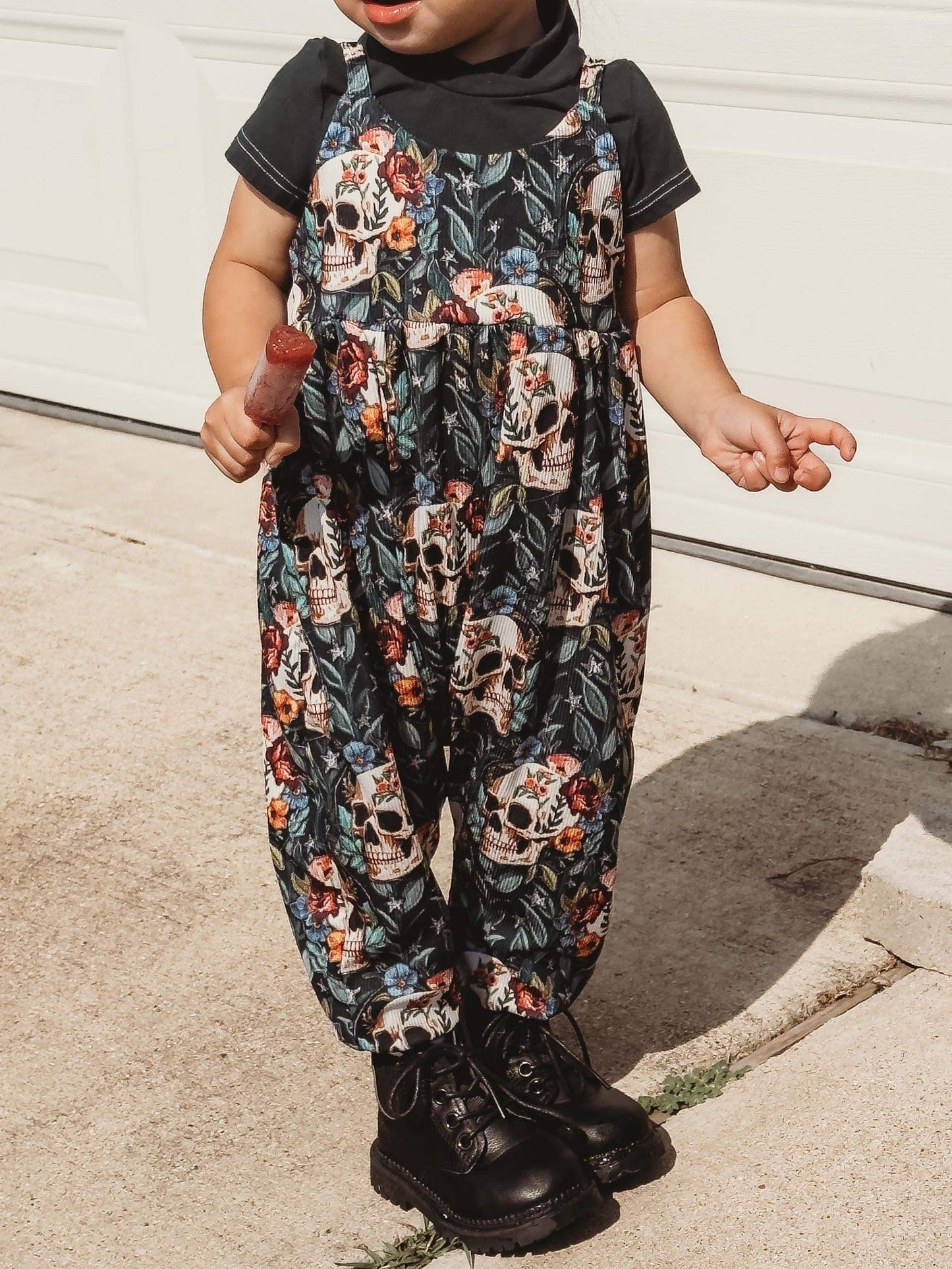 Embroidered Skull Dillon Jumpsuit