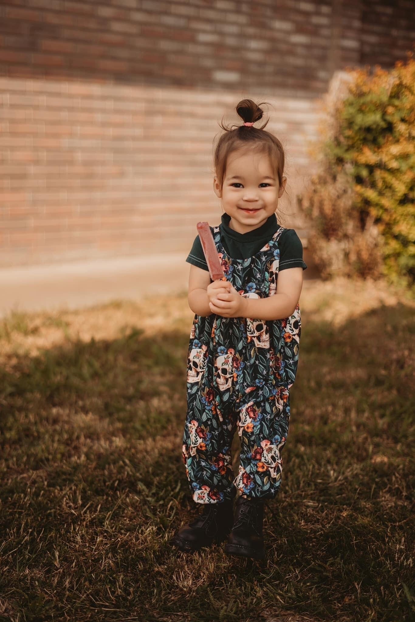 Embroidered Skull Dillon Jumpsuit