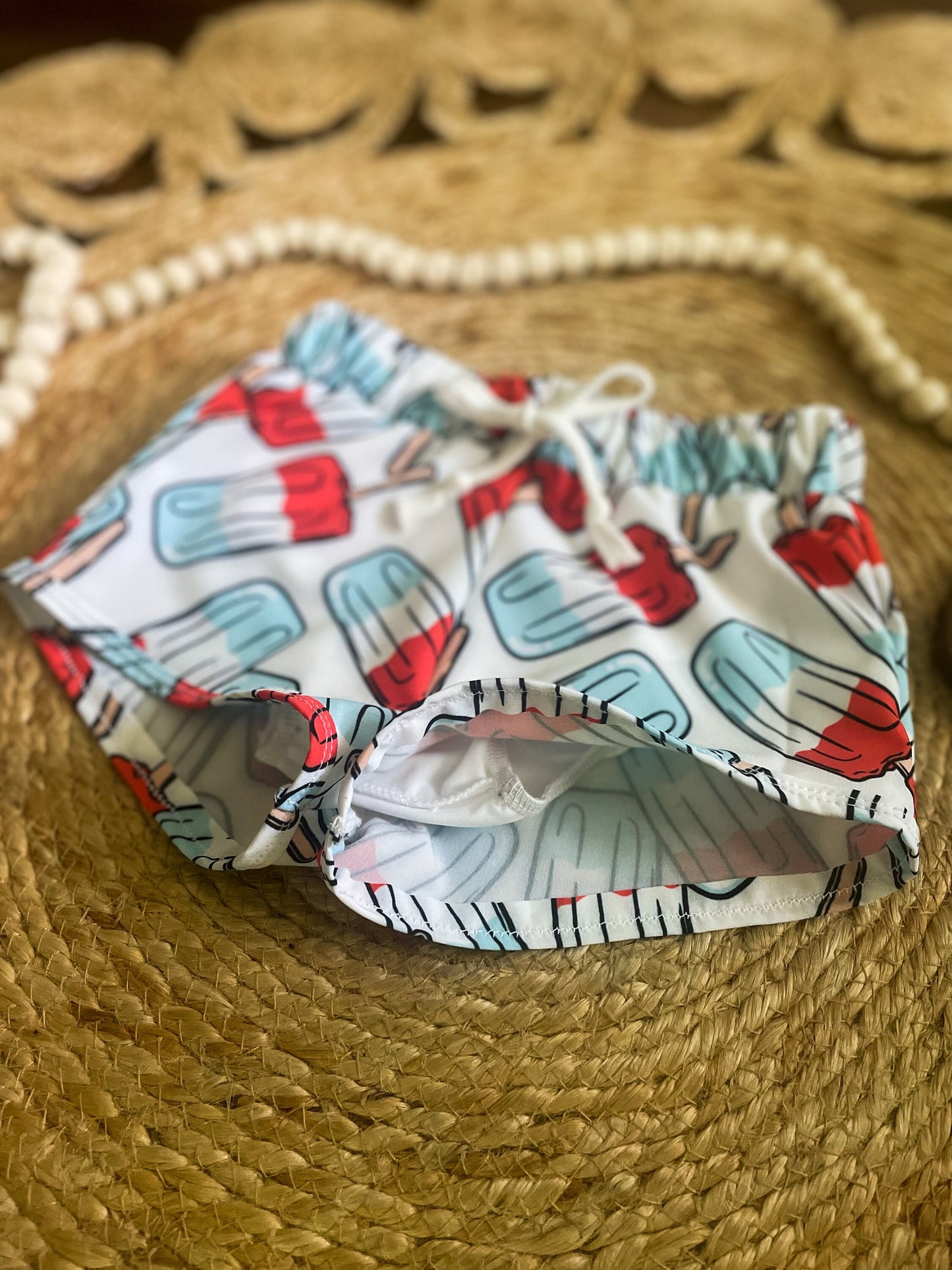 4th of July Swim Trunks | Patriotic Swim Trunks | Bomb Pop Swim Trunks | Toddler Swim Trunks | Baby Swim Short | Board Shorts for Baby