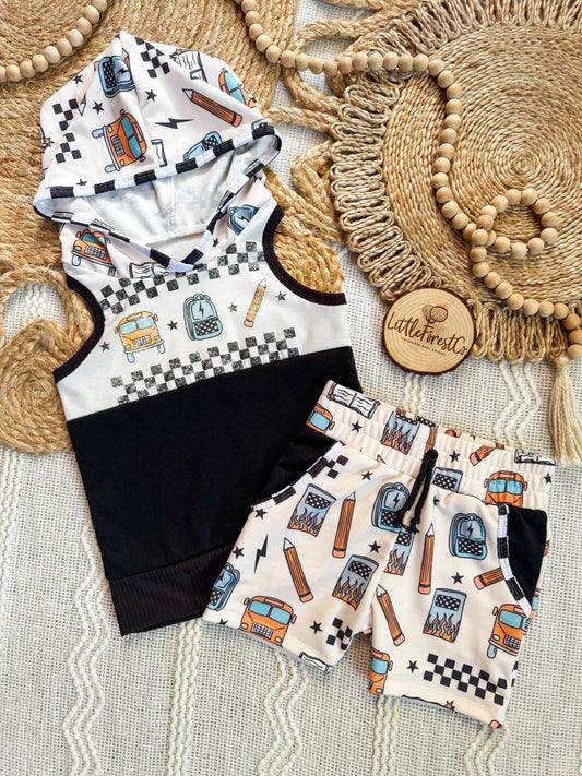 2 Cool 4 School Hooded Tank & Pocket Shorts