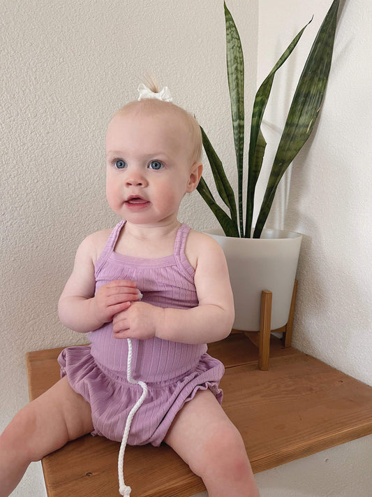 Lavender Cami + Ruffle Shorties