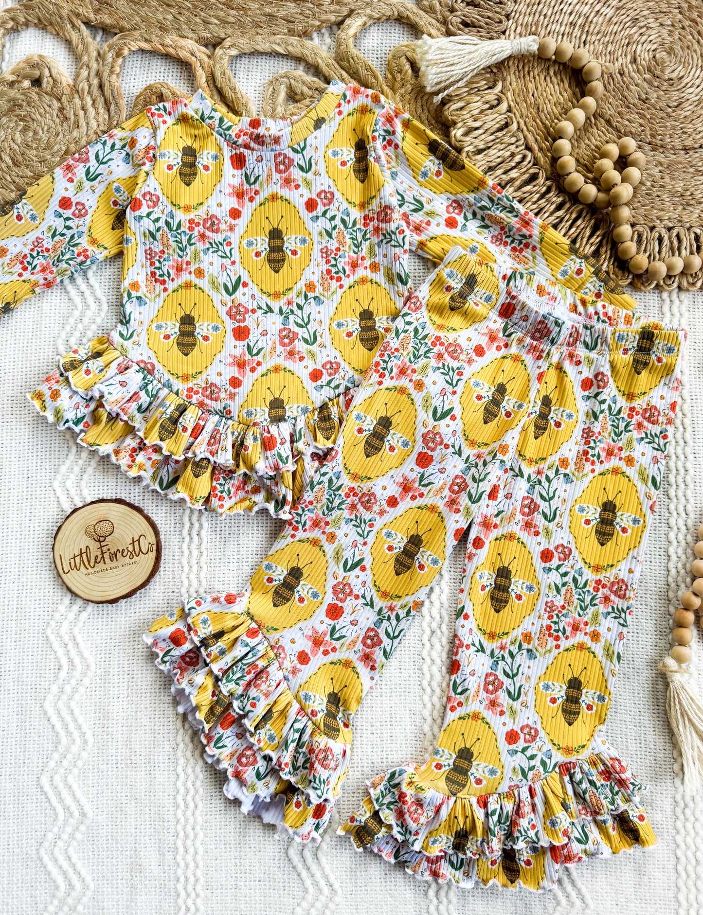 Spring Bee Pant Jasmine Set
