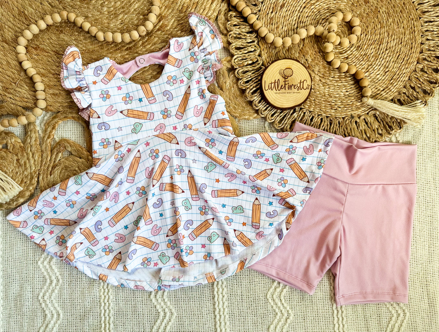 Notebook Dreams Ainsley Top + Bike Shorts