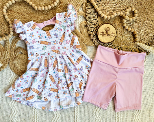 Notebook Dreams Ainsley Top + Bike Shorts