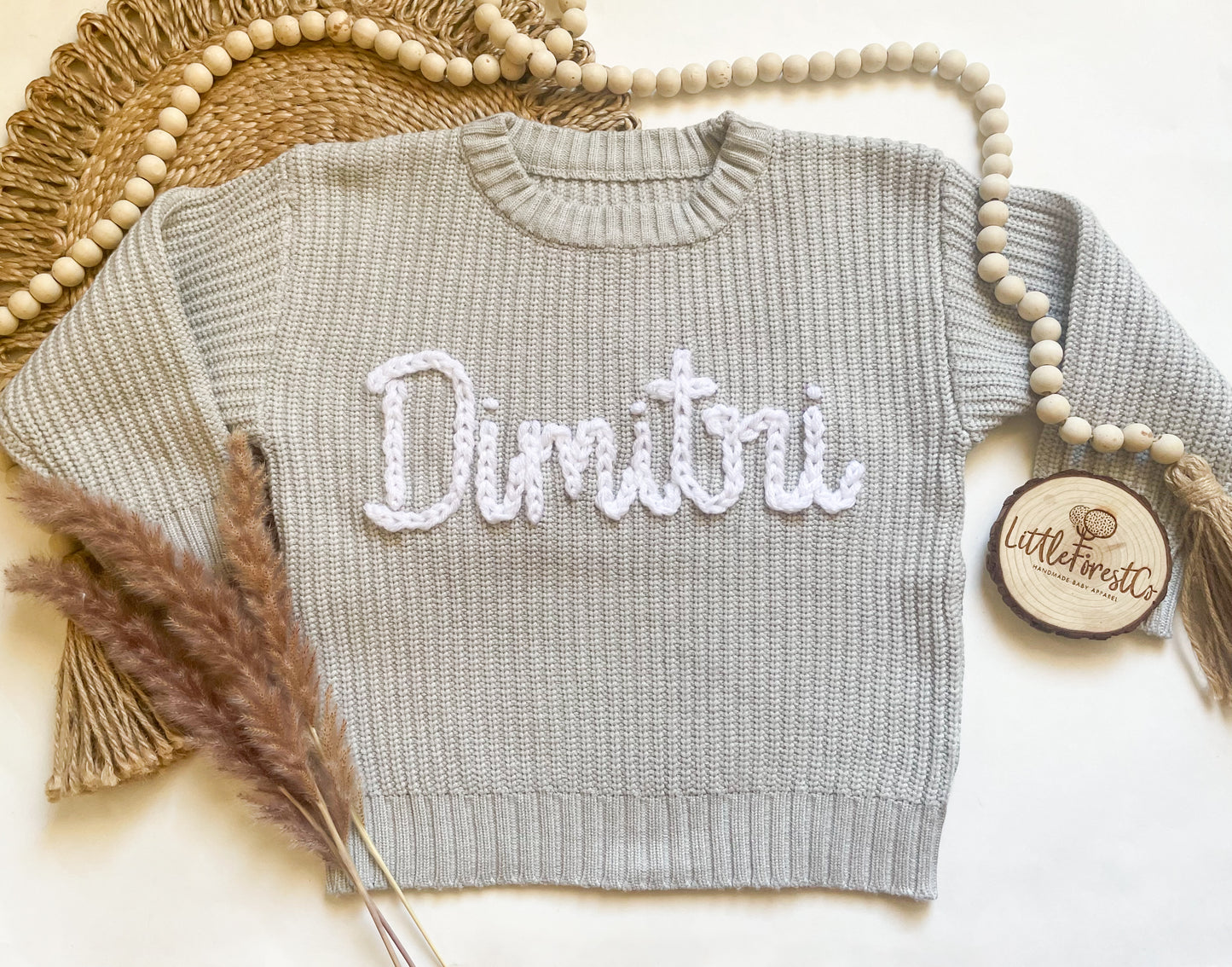 Embroidered Name Sweater