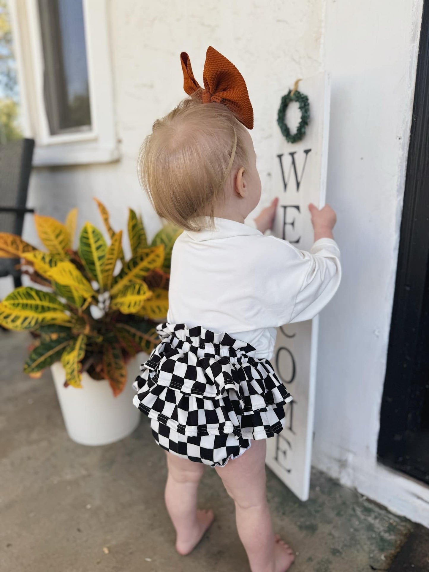 “Pumpkin Season” Flare Mock & Ruffle Bum Bloomers