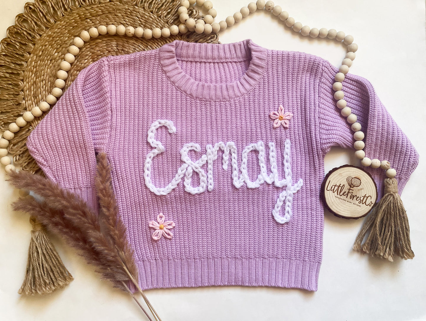 Embroidered Name Sweater