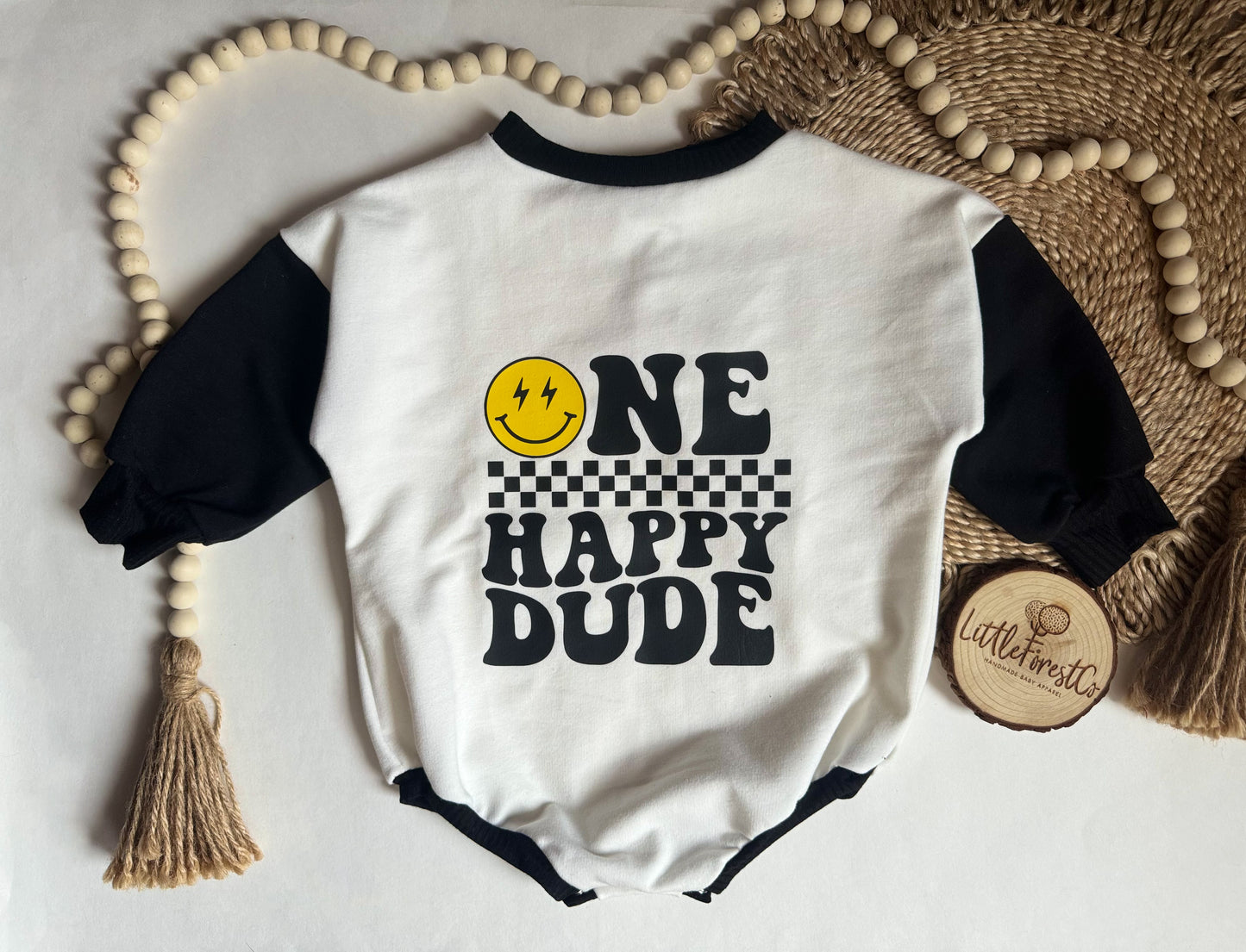 One Happy Dude Sweater Romper