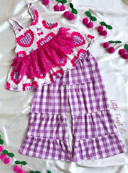 Cherry Sweethearts Clover Top + Adelyn Pants