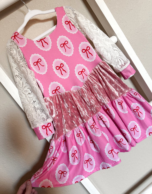 Retro Ribbons Rosette Dress