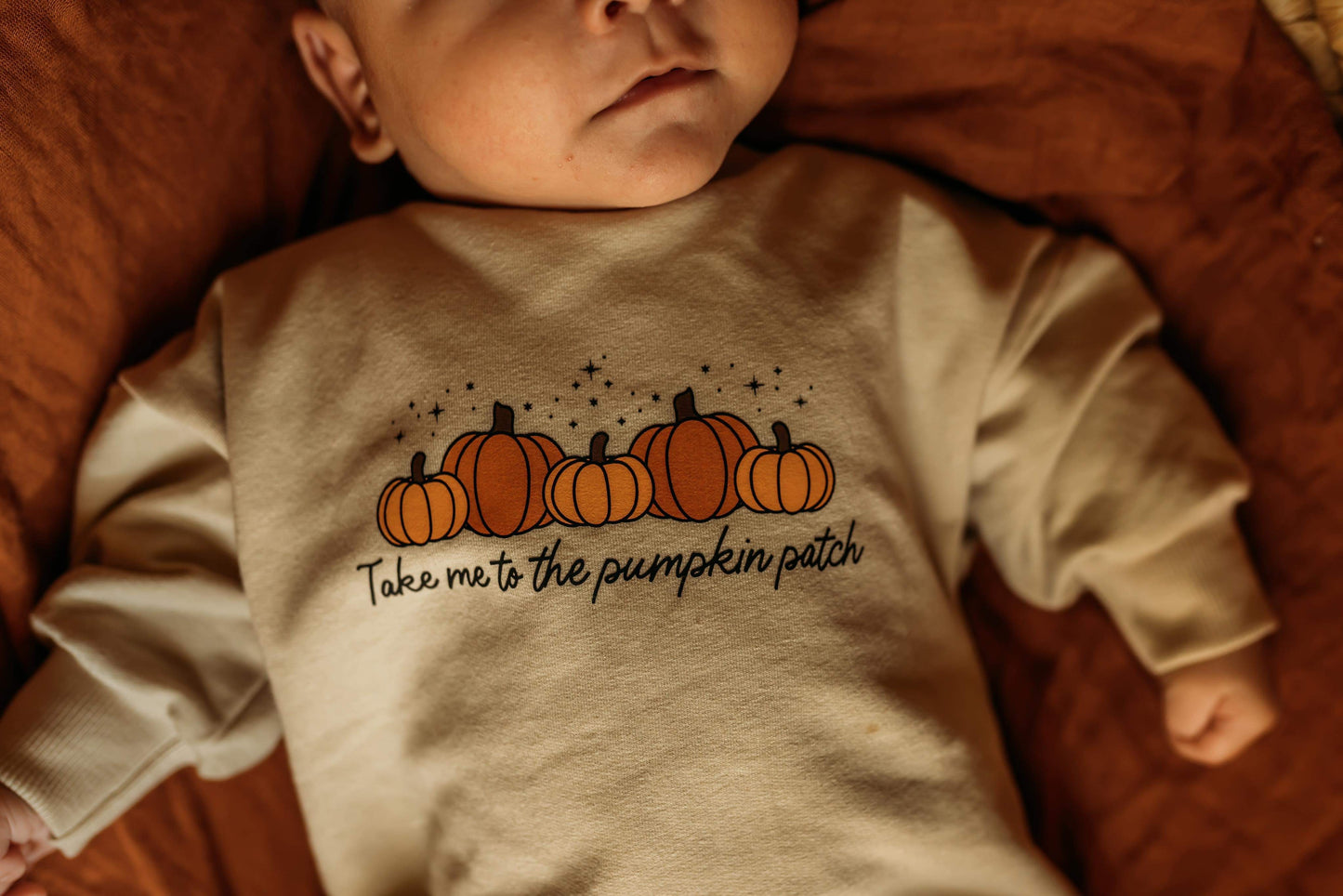 Take Me To The Pumpkin Patch Sweater Romper & Crew Neck