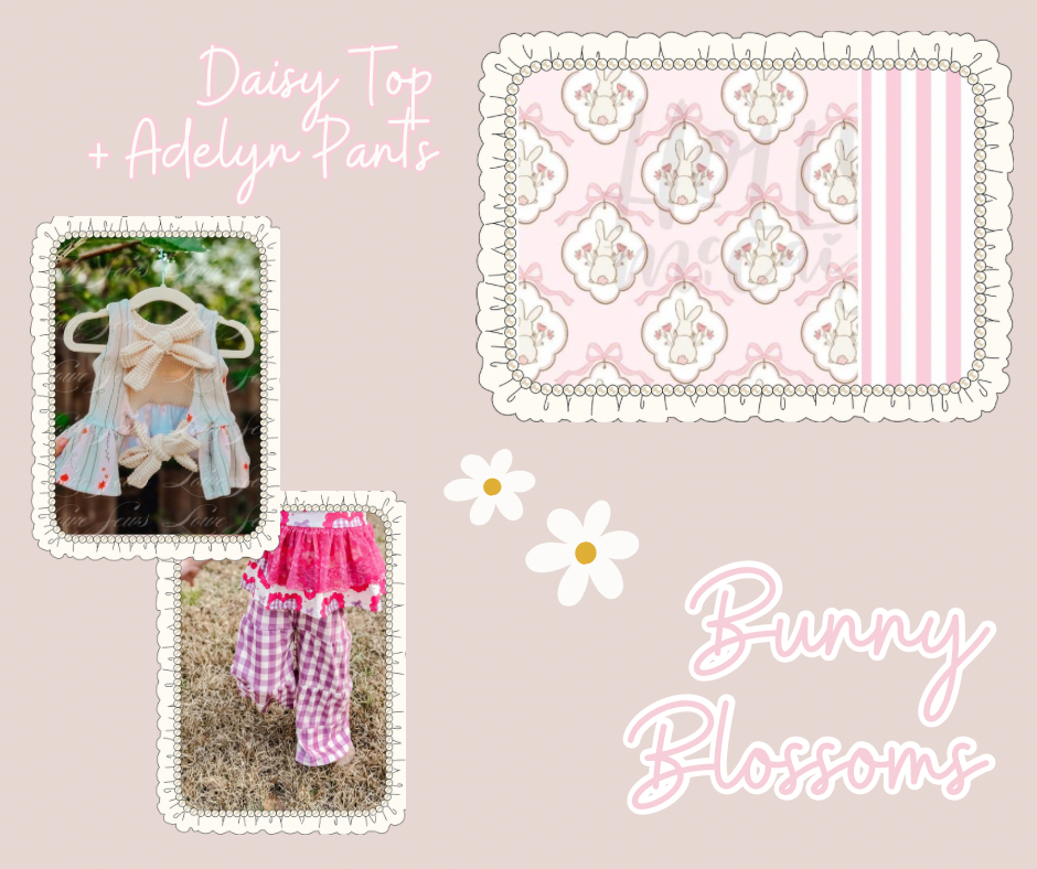 Bunny Blossom Daisy Top + Adelyn Pants