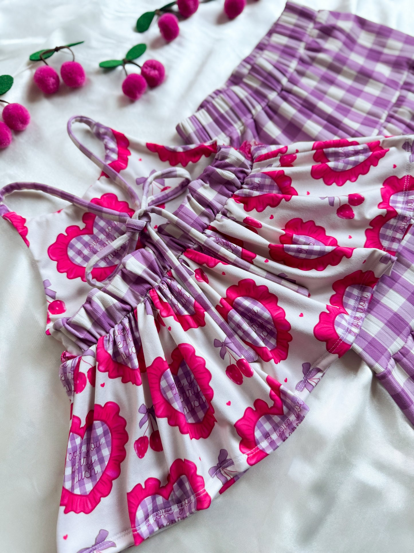 Cherry Sweethearts Clover Top + Adelyn Pants