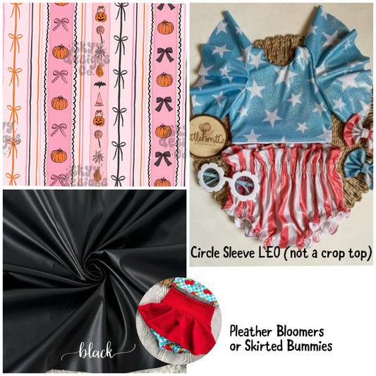 Trick Or Chic Circle Sleeve Leo + Bloomers