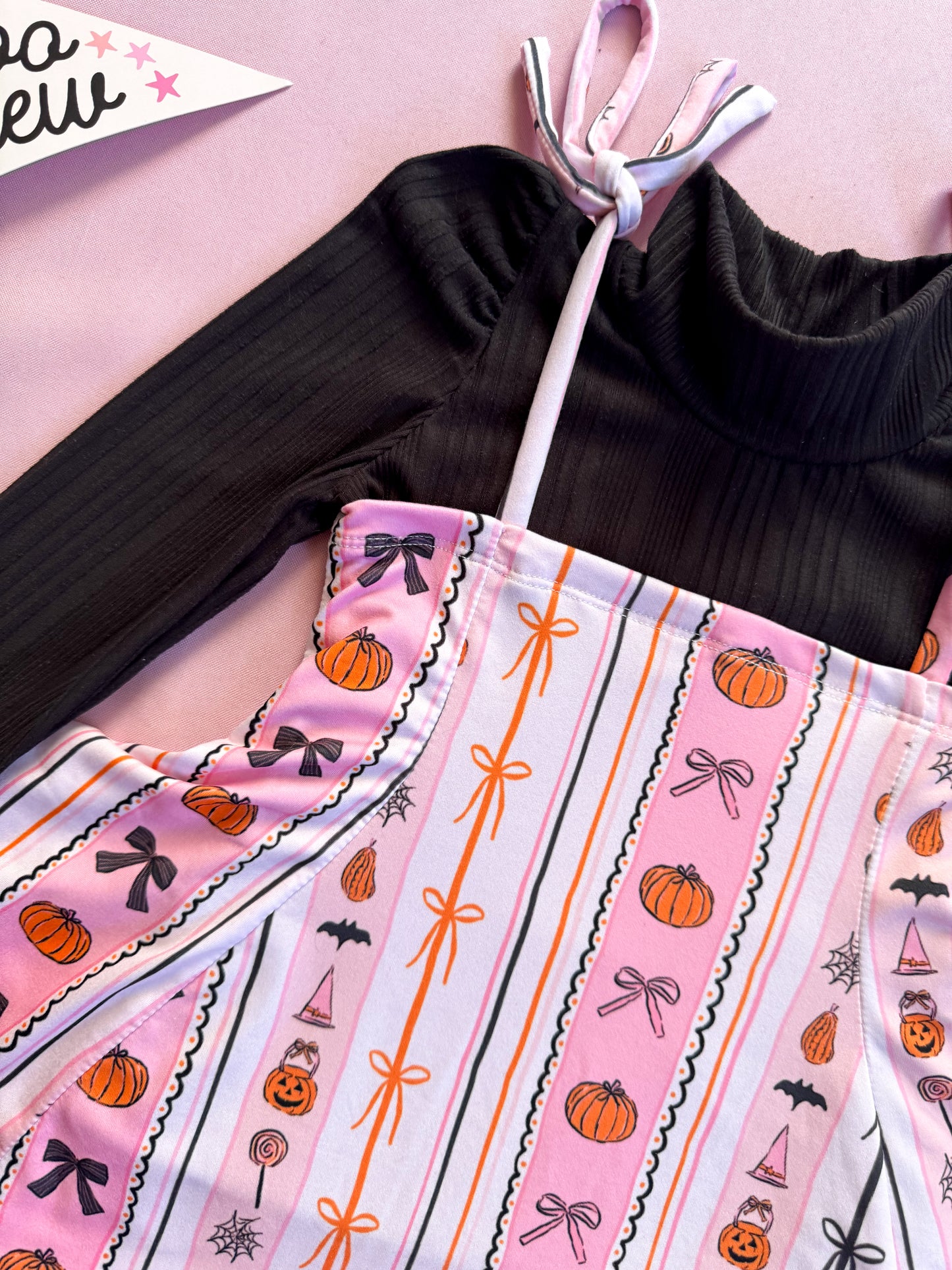 Trick Or Chic Strappy Skirt + Rouged Tee