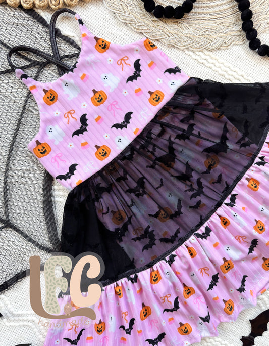 Spooky Crew (Bat Mesh) Tiered Brielle Leo