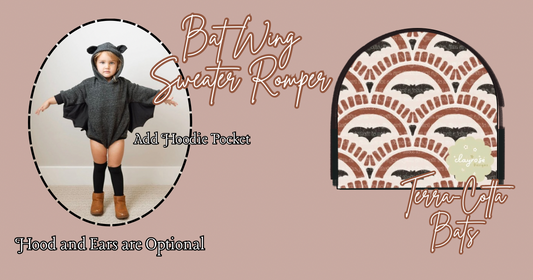 Terra-Cotta Bat Wing Sweater Romper