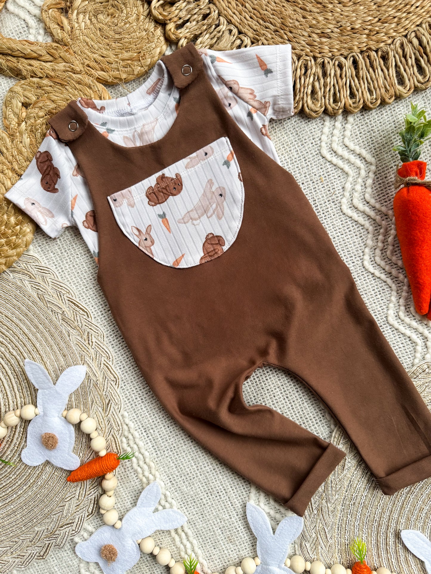Bunny Tales Yukon Romper + Basic Tee