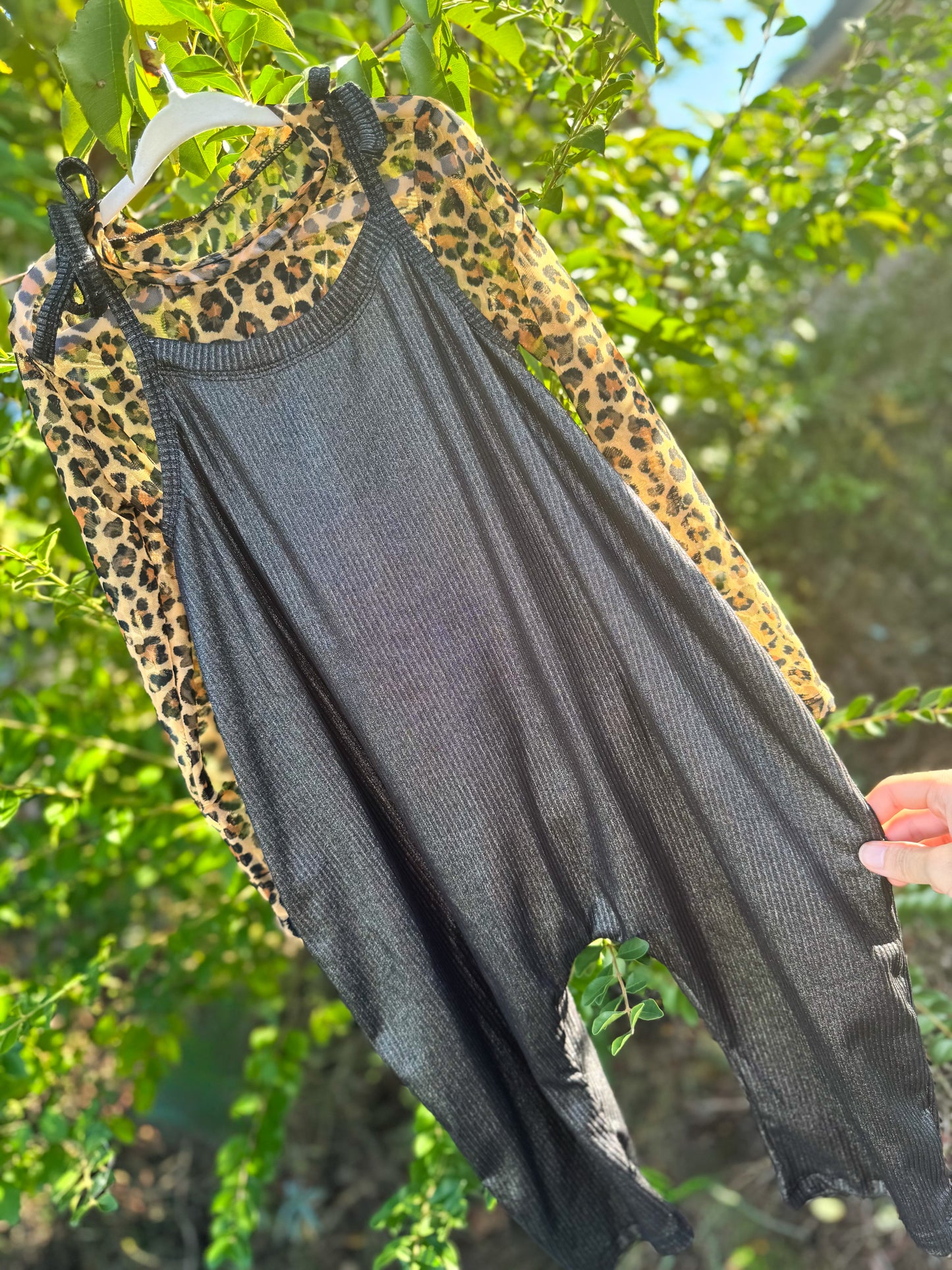 Shimmer Black Rib Indy (Tie Shoulder)