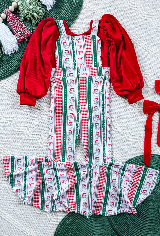 Cutesy Christmas Rosie Jumpsuit + Red Petal Leo