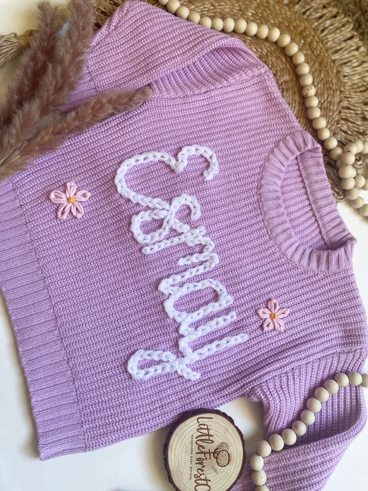 Embroidered Name Sweater