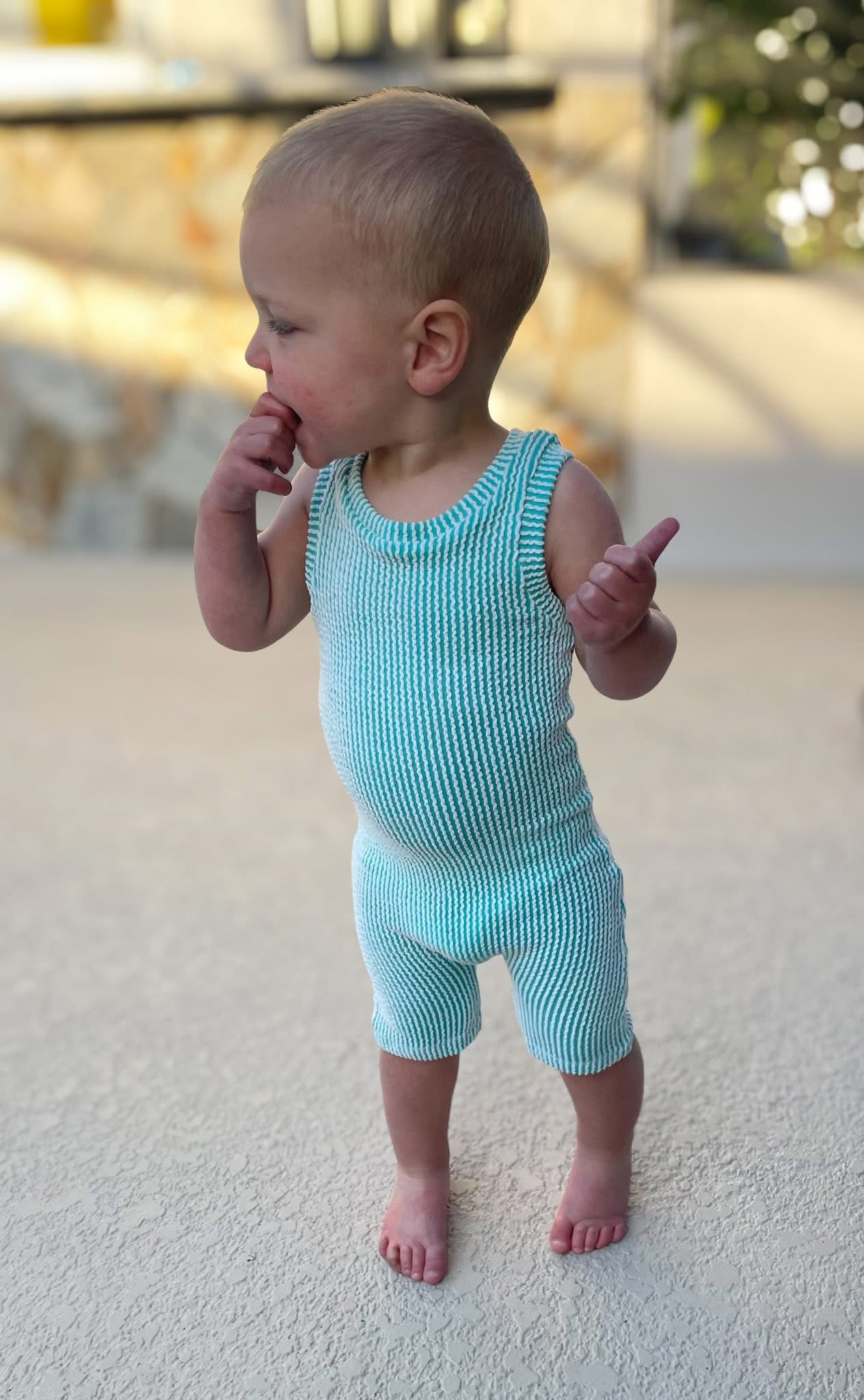 Waved Rib Ollie Romper