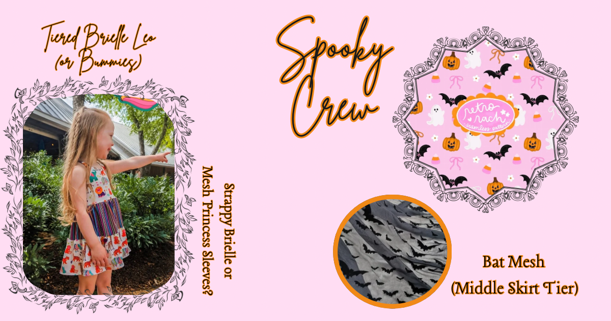 Spooky Crew (Bat Mesh) Tiered Brielle Leo