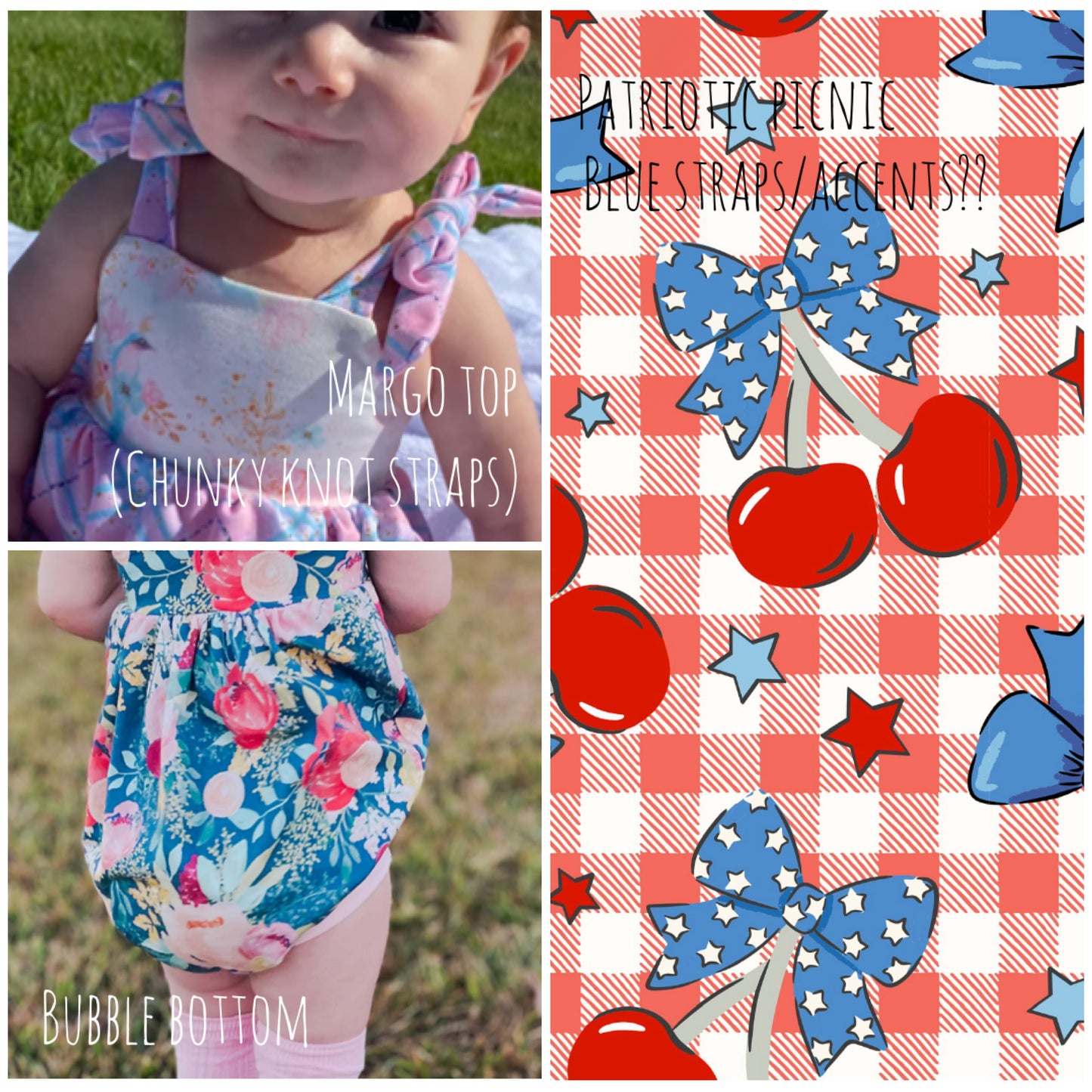 REPS ONLY - Patriotic Picnic Ruffle Margo Bubble or Dress