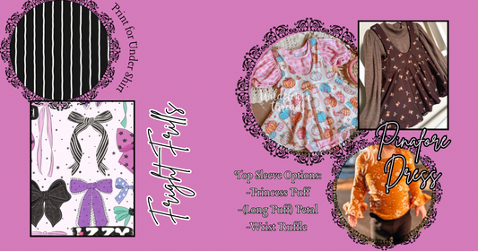 Floral Frills Pinafore Dress & Top of Choice