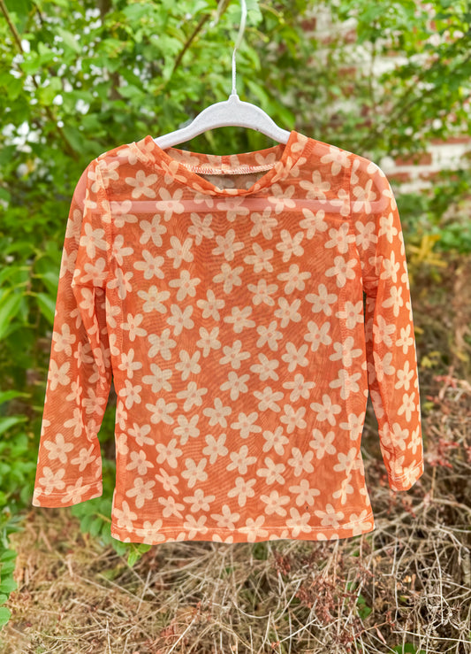 Desert Daisies Mesh Top