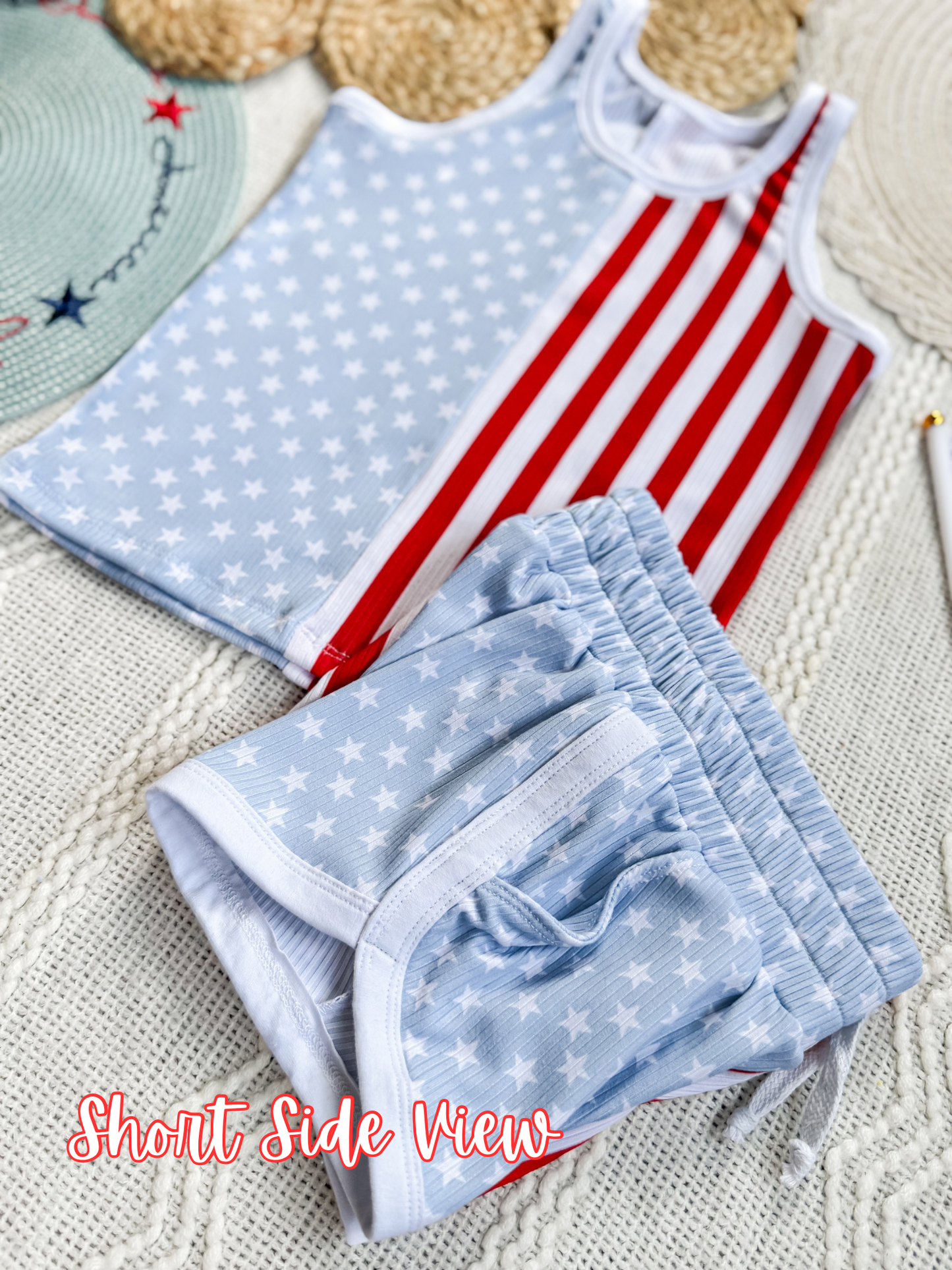 Stars & Stripes Relaxed Tank & Retro Shorties