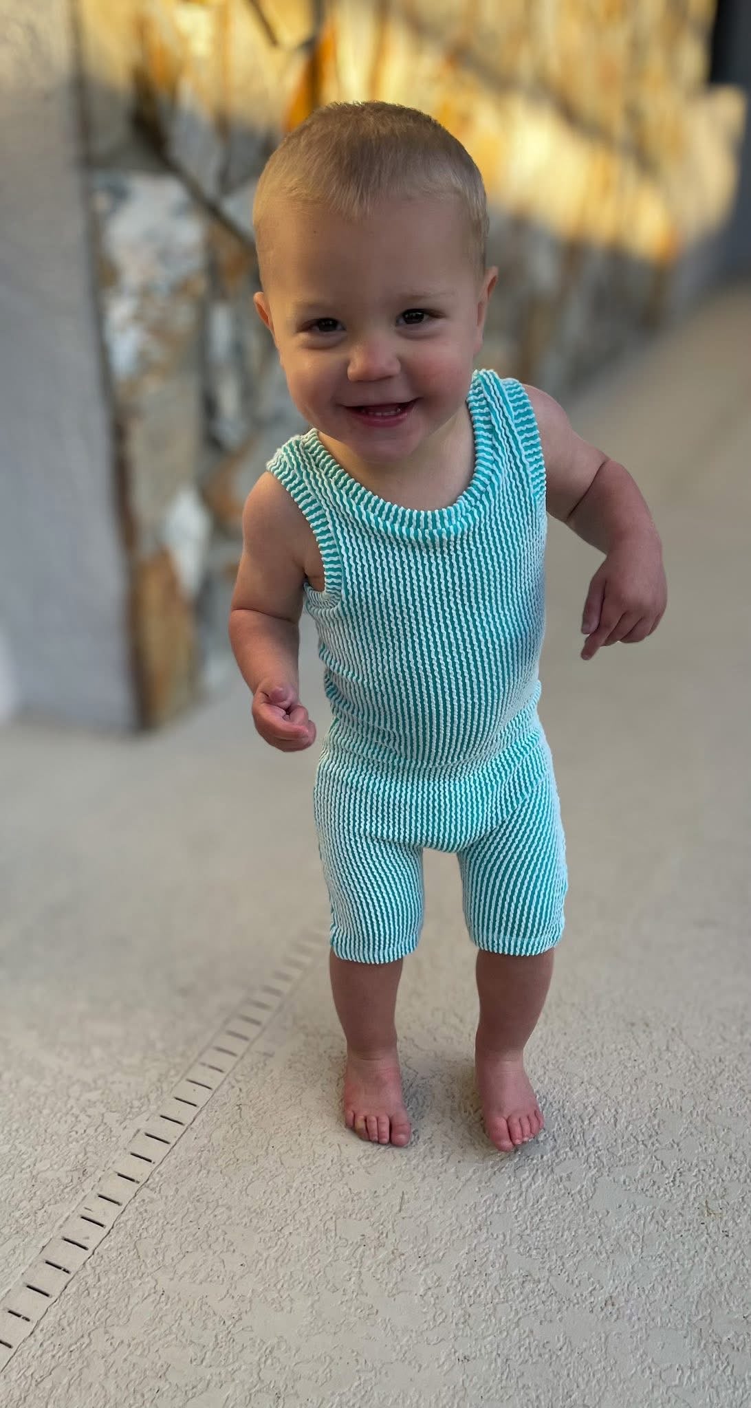 Waved Rib Ollie Romper