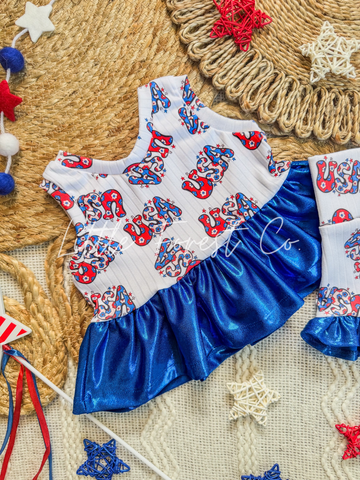 Bloomin’ In The USA Peplum + Ruffle Bummies