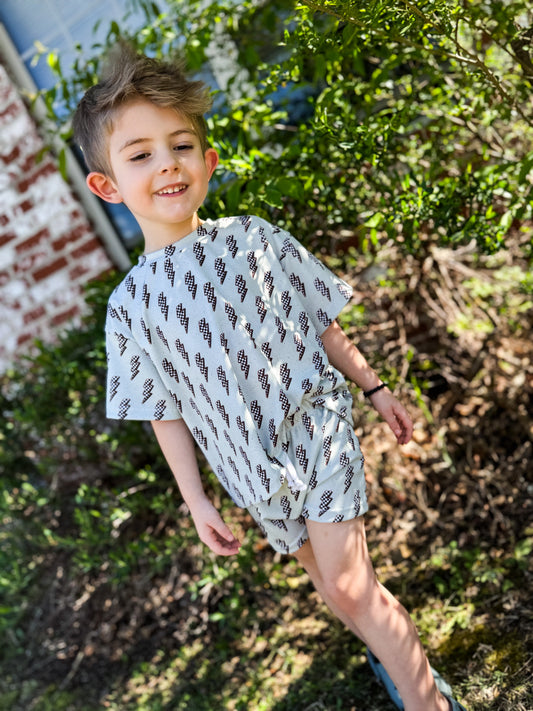 Volt Vibez Rib Relaxed Tee + Play Shorts