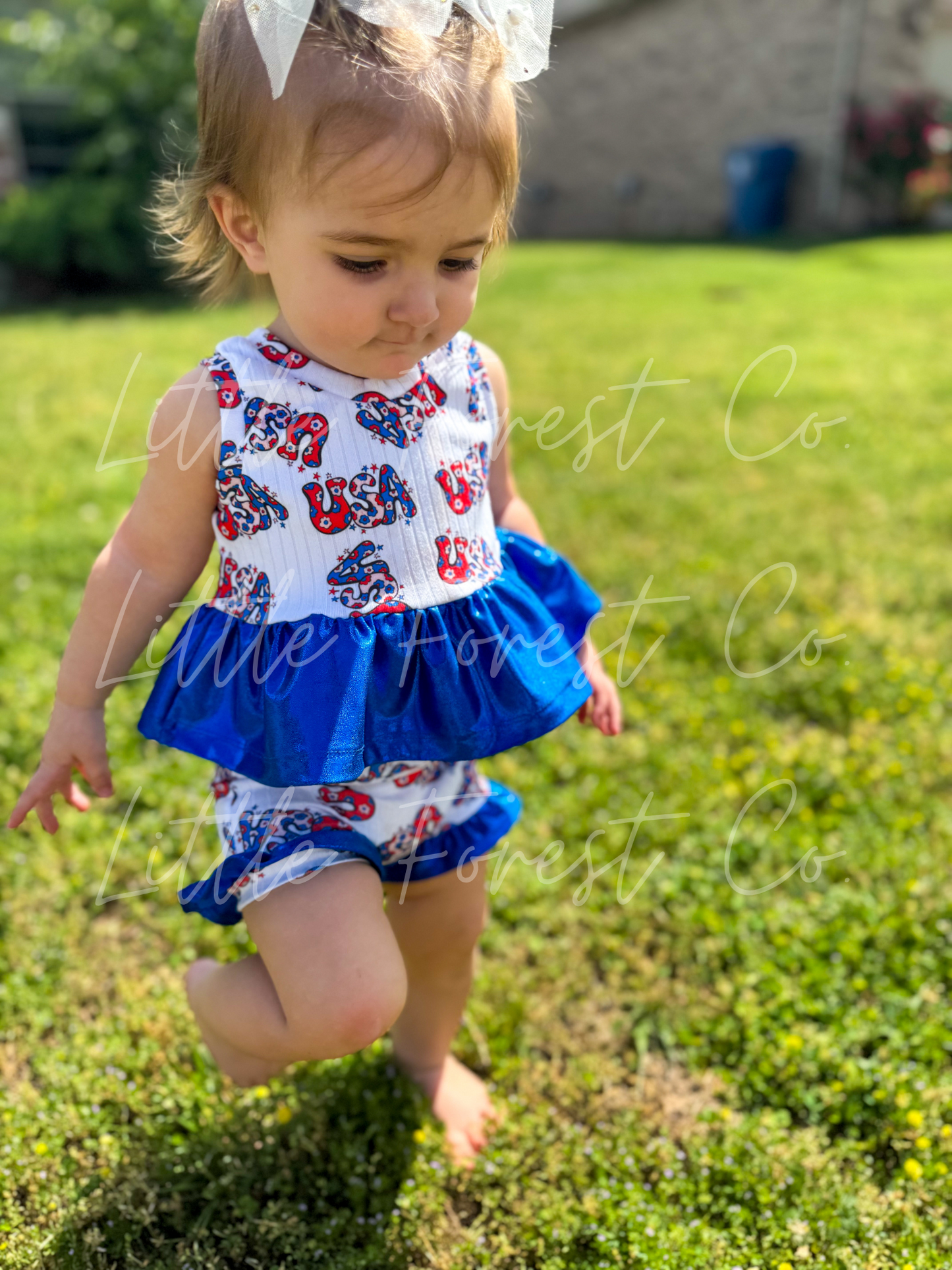 Bloomin’ In The USA Peplum + Ruffle Bummies