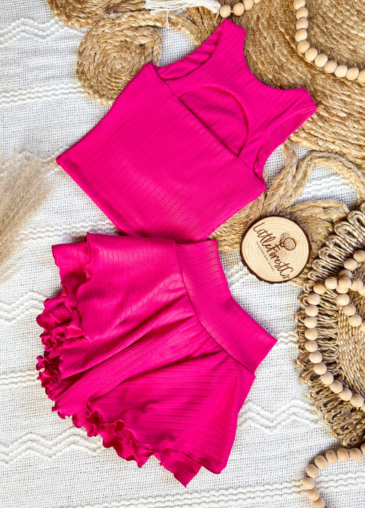 Solid Kendall Tulip Skort + Tank Set