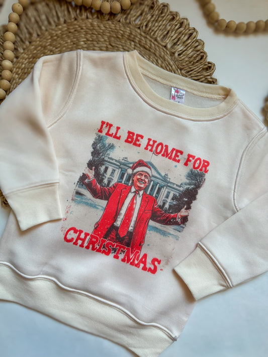 I’ll Be Home For Christmas Fleece Lined Pullovers & Bubble Rompers