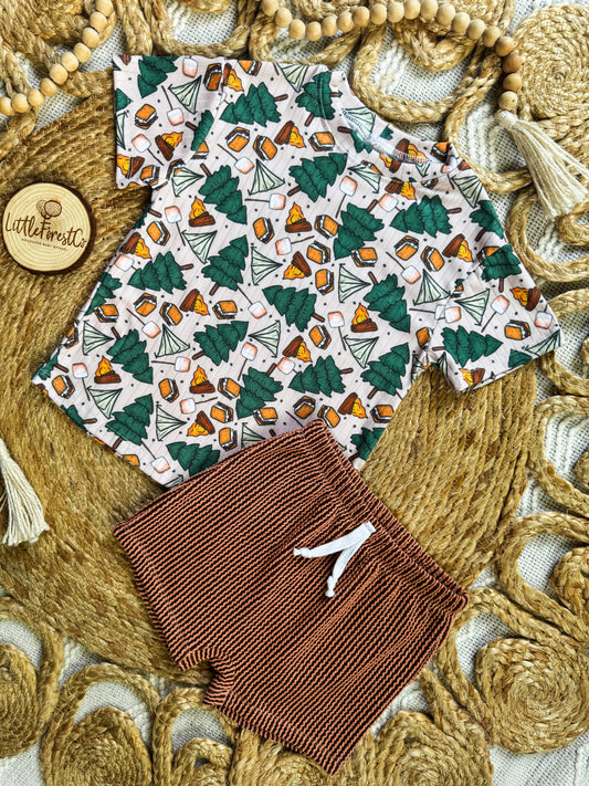 Little Camper Relaxed Tee + Play Shorts