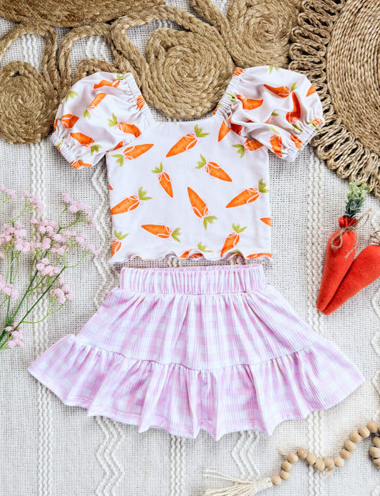 Gingham Garden Dublin (Full Length+ Aurora Skort)