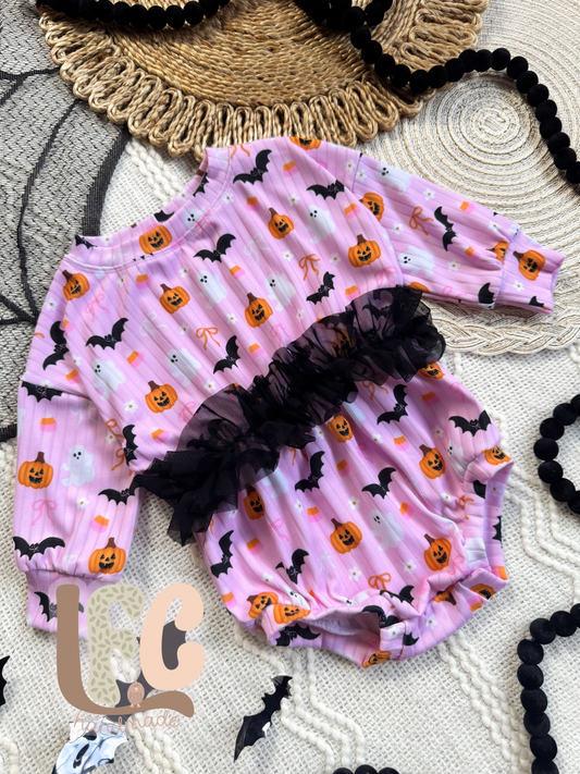 Spooky Crew Ruffle Romper
